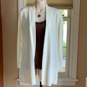 NEW Luxuriously Soft Winter White Flyaway Cardigan